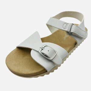 Toddler Girls' Shaelyn Footbed Hook and Loop Sandals White Cat & Jack Size 6